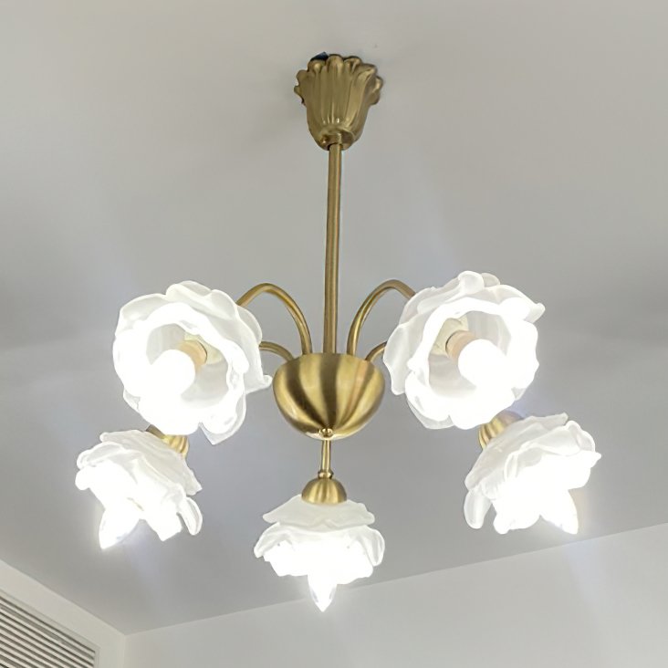 elegant-flower-petal-chandelier-vintage-glass-brass-hanging-light-fixture