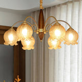 vintage-petal-glass-chandelier-mid-century-modern-wood-and-iron-pendant-lighting