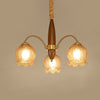 vintage-petal-glass-chandelier-mid-century-modern-wood-and-iron-pendant-lighting
