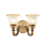 vintage-resin-wall-sconce-with-frosted-glass-shade-for-bedroom-and-hallway