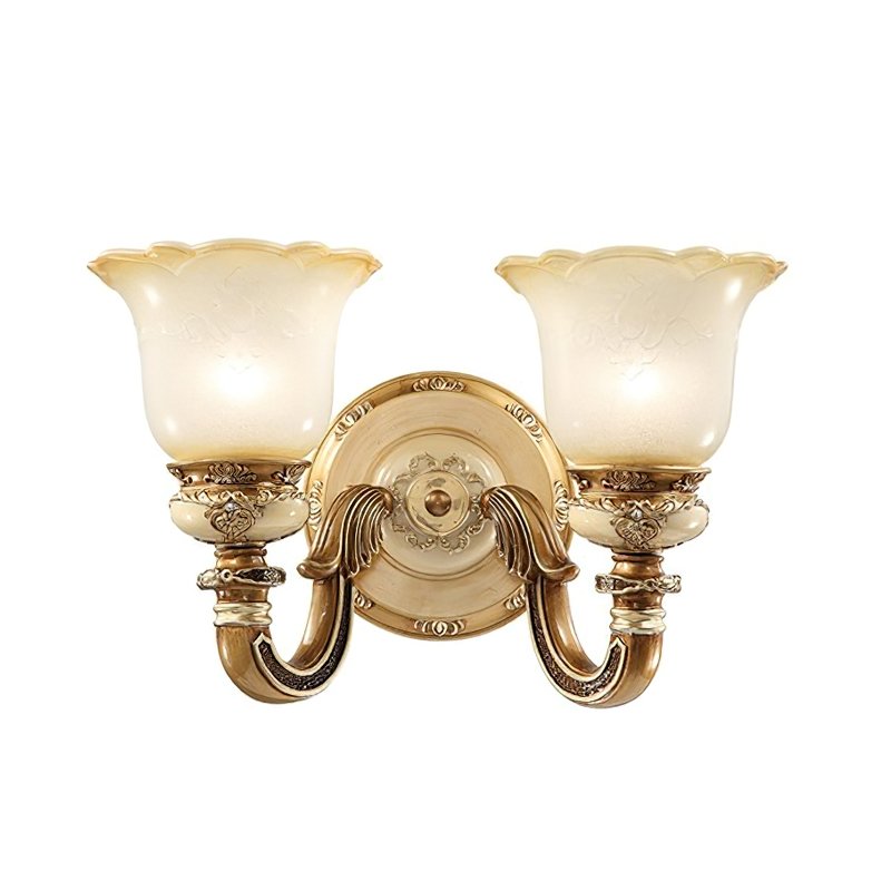 vintage-resin-wall-sconce-with-frosted-glass-shade-for-bedroom-and-hallway