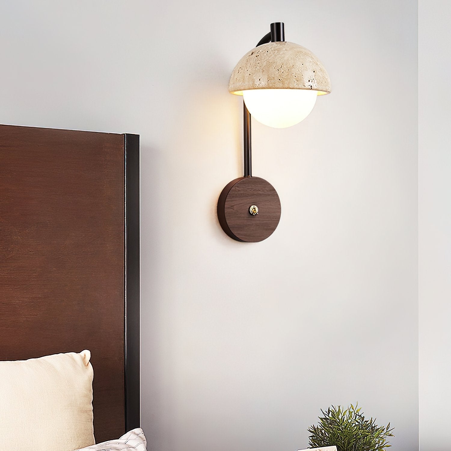 mid-century-retro-yellow-travertine-wall-sconce-lighting-with-wooden-base-and-metal-accents