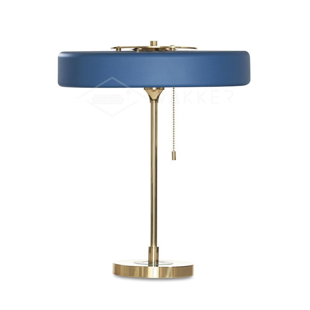 Mid Century Modern Spun Metal Table Lamp with Pull Chain and Opal Diffuser Accent