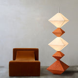 Modern Geometric Rhombus Cube LED Standing Floor Lamp for Interior Decor
