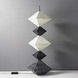 Modern Geometric Rhombus Cube LED Standing Floor Lamp for Interior Decor