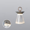 Modern Ribbed Acrylic Rechargeable LED Table Lamp with USB Battery Power for Bedside