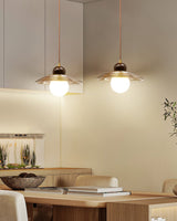vintage-handcrafted-lotus-ribbed-glass-pendant-light-cognac-floral-ceiling-lamp-for-dining-room