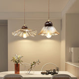 vintage-handcrafted-lotus-ribbed-glass-pendant-light-cognac-floral-ceiling-lamp-for-dining-room