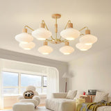 modern-ribbed-rubberwood-chandelier-with-white-glass-globes-and-gold-accents