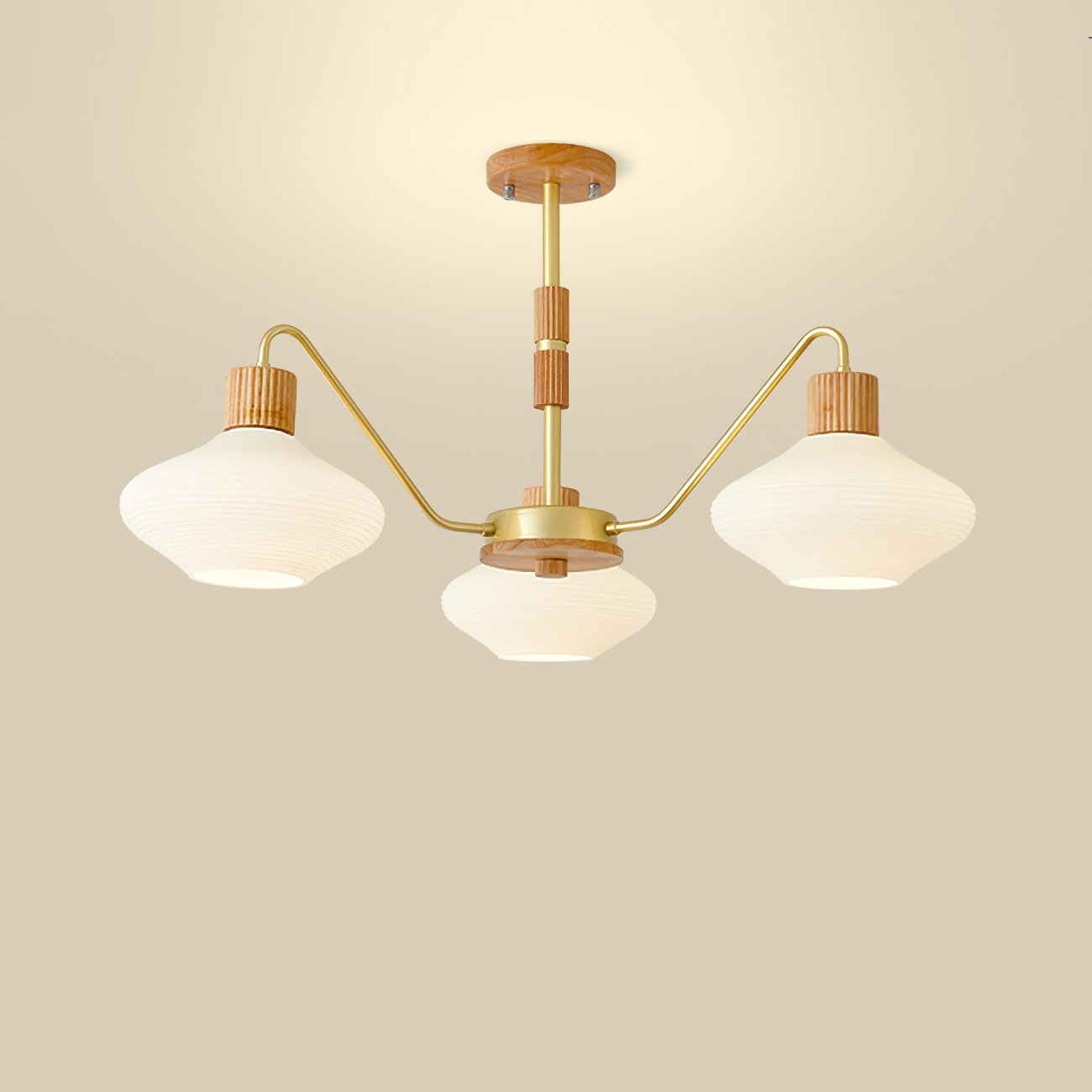 modern-ribbed-rubberwood-chandelier-with-white-glass-globes-and-gold-accents