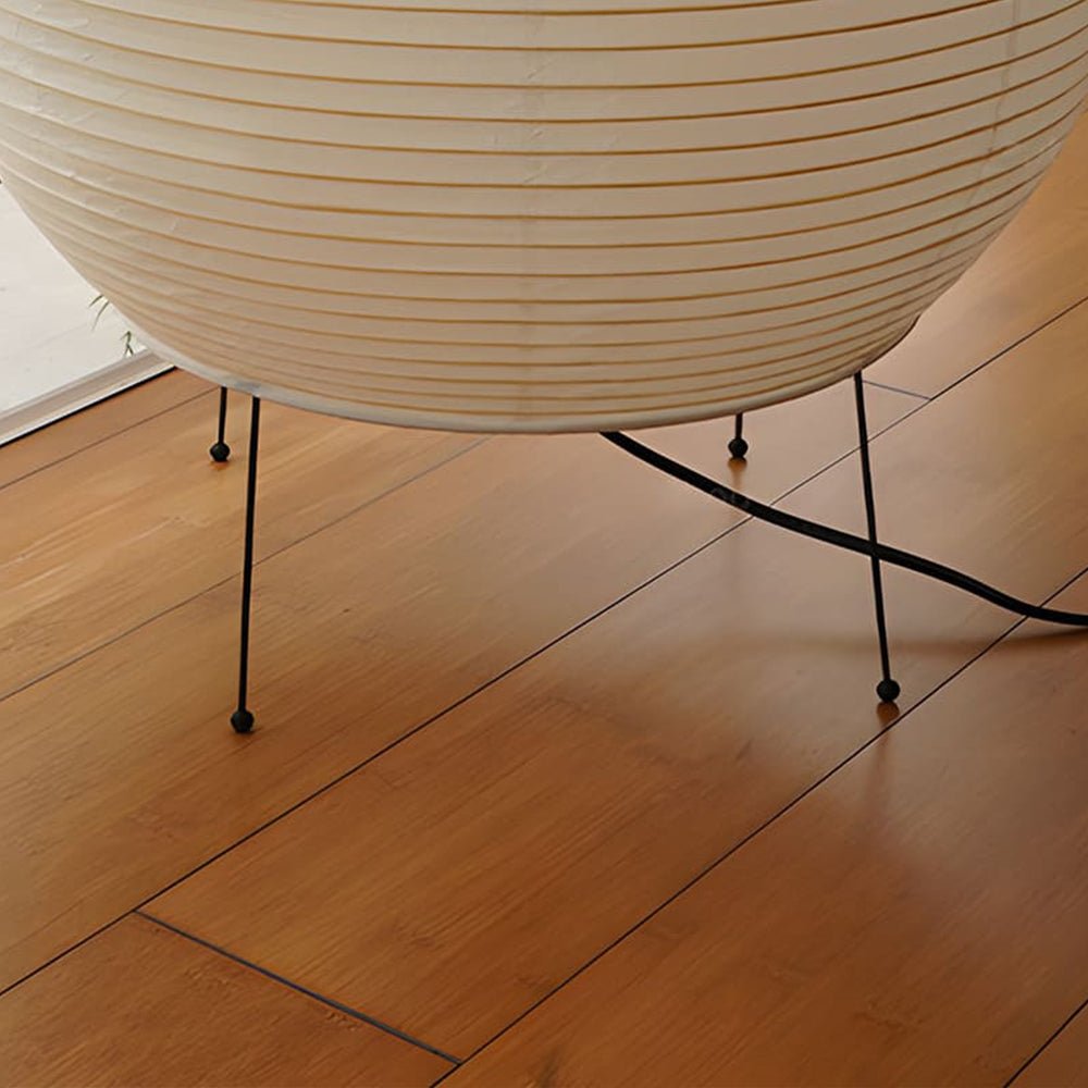 Modern Mulberry Rice Paper Lantern Table Lamp for Bedroom Reading and Minimalist Home Decor