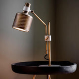 Riddle Perforated Metal Desk Lamp with Adjustable 270 Degree Rotating Head