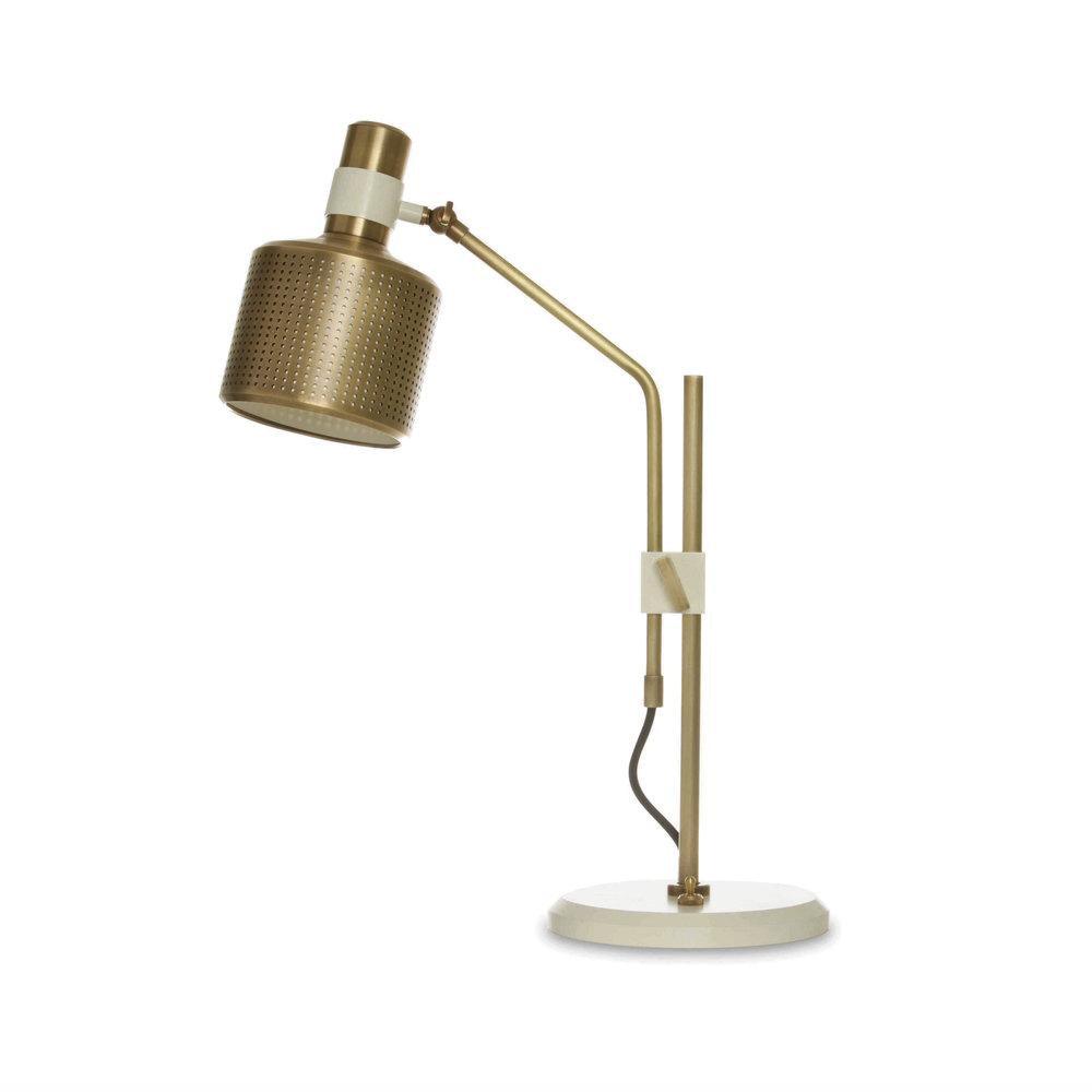Riddle Perforated Metal Desk Lamp with Adjustable 270 Degree Rotating Head