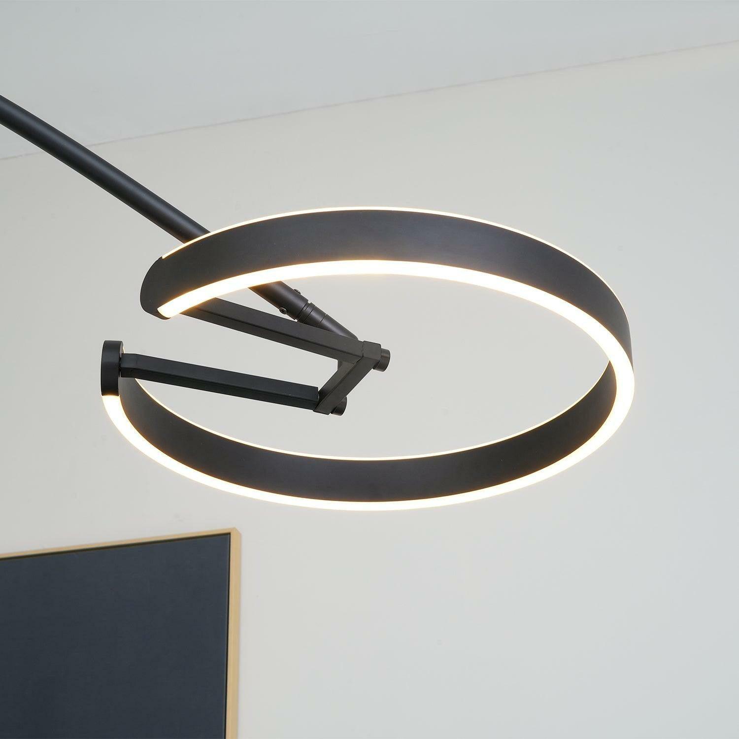 Modern Minimalist Ring Floor Lamp LED Standing Light for Living Room and Bedroom