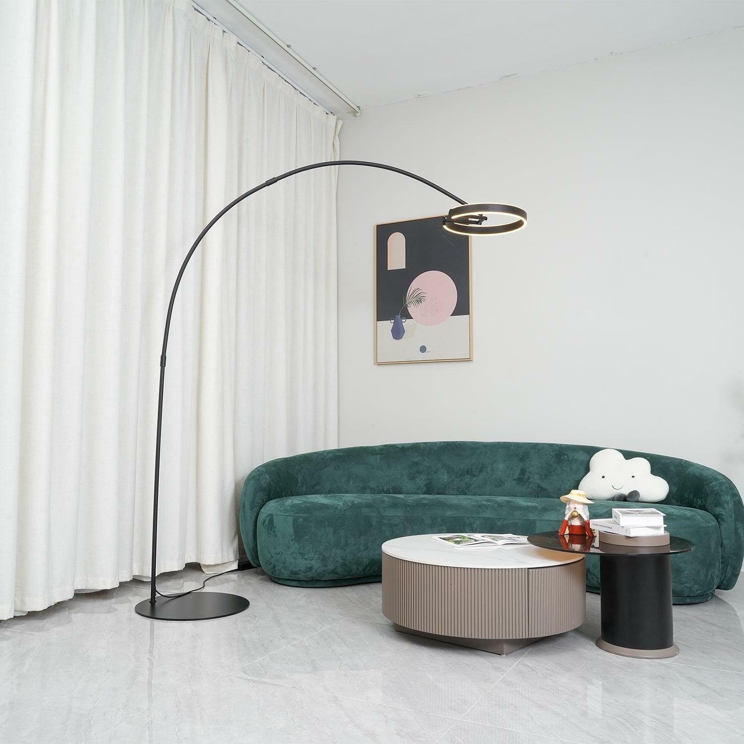Modern Minimalist Ring Floor Lamp LED Standing Light for Living Room and Bedroom