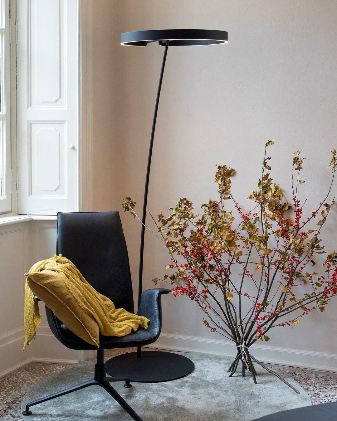 Modern Minimalist Ring Floor Lamp LED Standing Light for Living Room and Bedroom