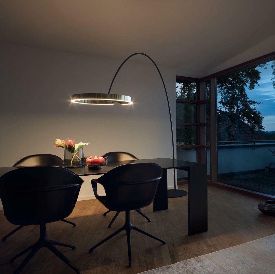 Modern Minimalist Ring Floor Lamp LED Standing Light for Living Room and Bedroom