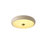 Modern Ripple Glass Flush Mount Ceiling Light Cream Textured Shade Overhead Fixture