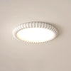 Ripple Ribbed Halo LED Ceiling Light Modern Textured Resin Flush Mount Fixture