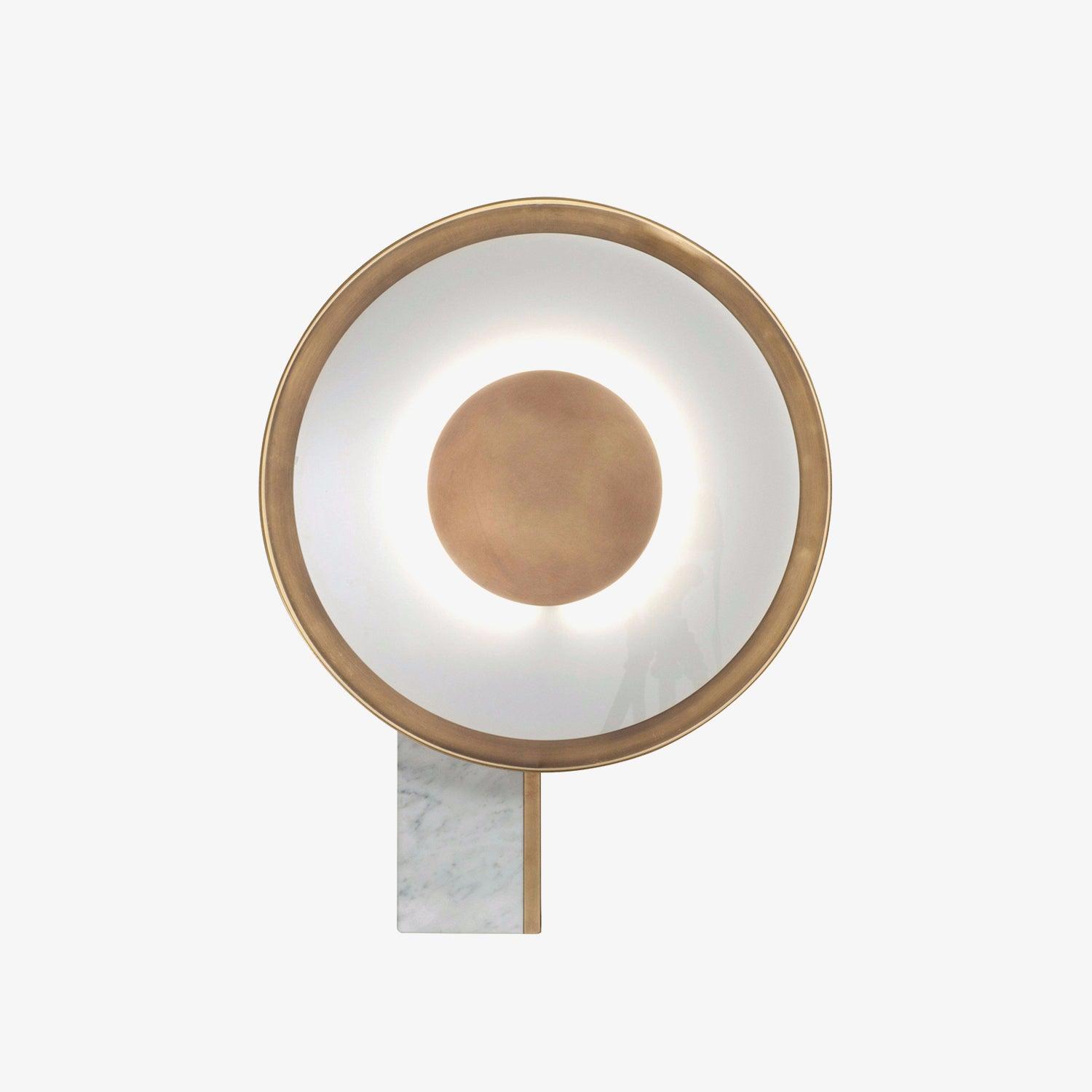Modern Marble and Gold LED Table Lamp Luxury Desk Light for Bedroom and Living Room