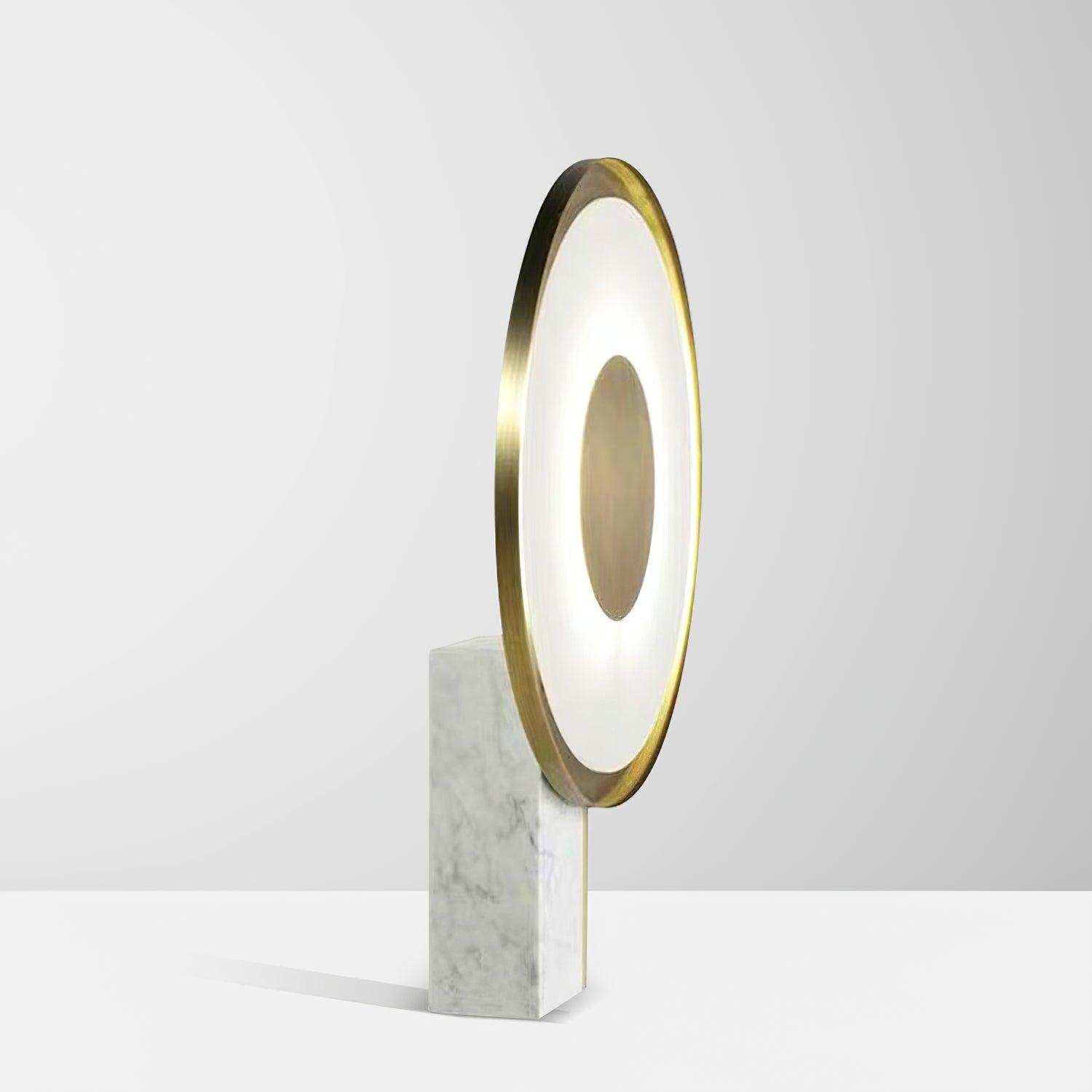 Modern Marble and Gold LED Table Lamp Luxury Desk Light for Bedroom and Living Room