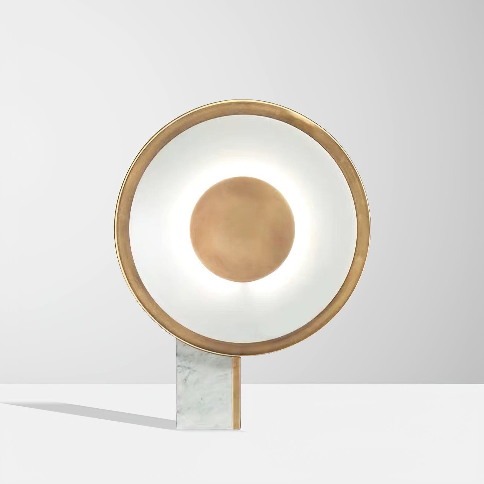 Modern Marble and Gold LED Table Lamp Luxury Desk Light for Bedroom and Living Room
