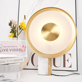 Modern Marble and Gold LED Table Lamp Luxury Desk Light for Bedroom and Living Room