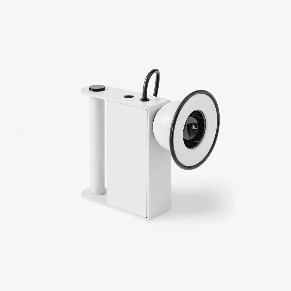 Vintage Inspired Camera Shaped Accent Table Lamp Adjustable Metal Desk Light in Multiple Colors