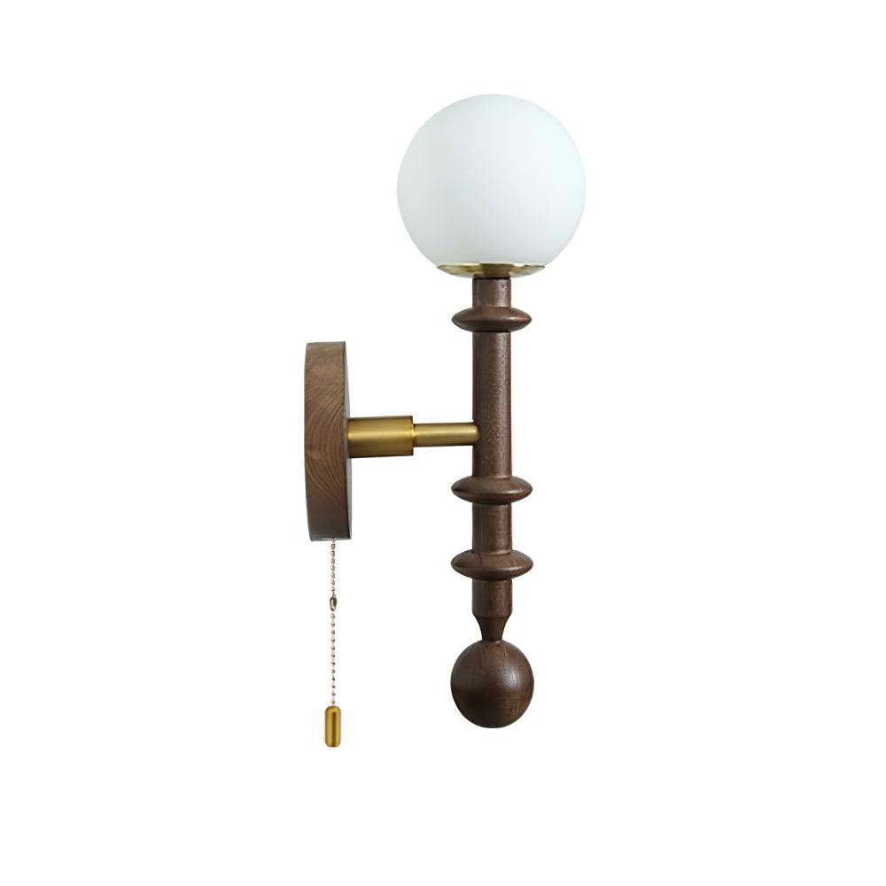 vintage-roman-column-wall-sconce-with-walnut-wood-accents-and-glass-shade-for-indoor-lighting