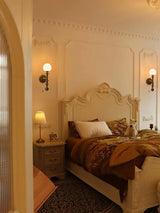 vintage-roman-column-wall-sconce-with-walnut-wood-accents-and-glass-shade-for-indoor-lighting