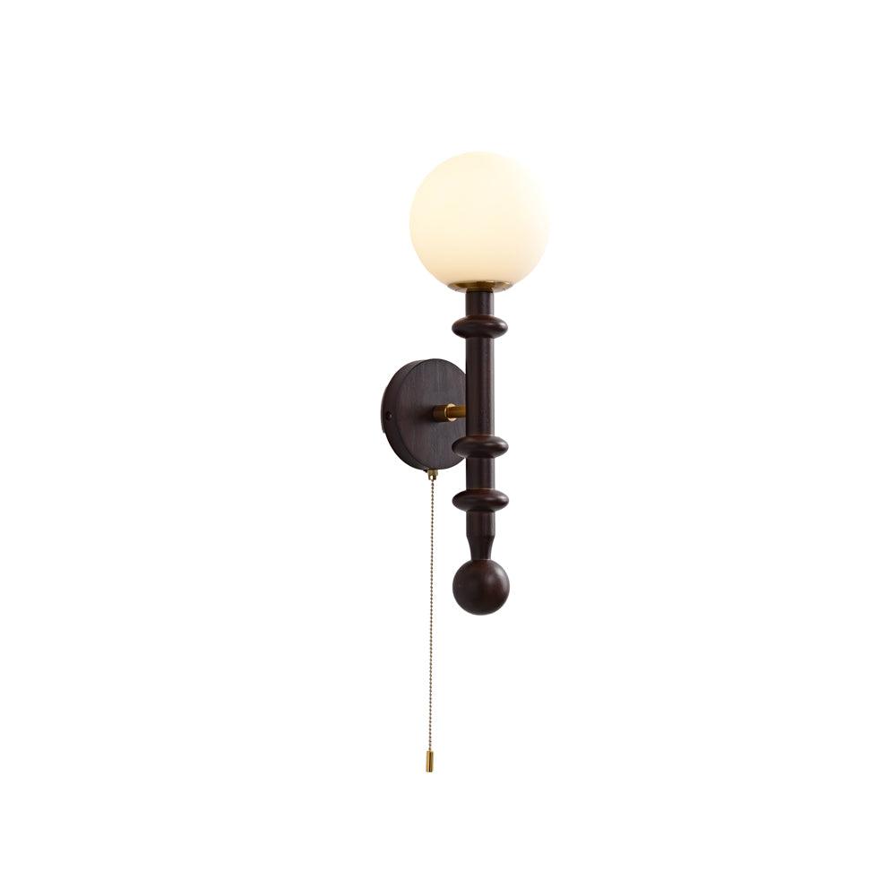 vintage-roman-column-wall-sconce-with-walnut-wood-accents-and-glass-shade-for-indoor-lighting