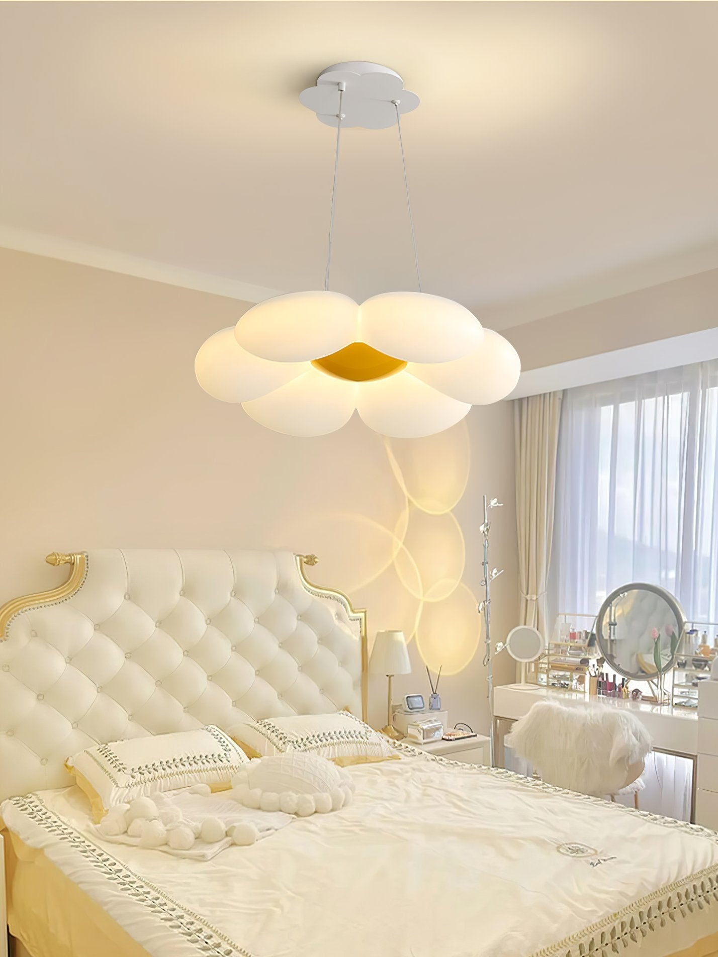 modern-floral-led-hanging-light-with-pe-rotomoulding-shade-and-three-color-modes