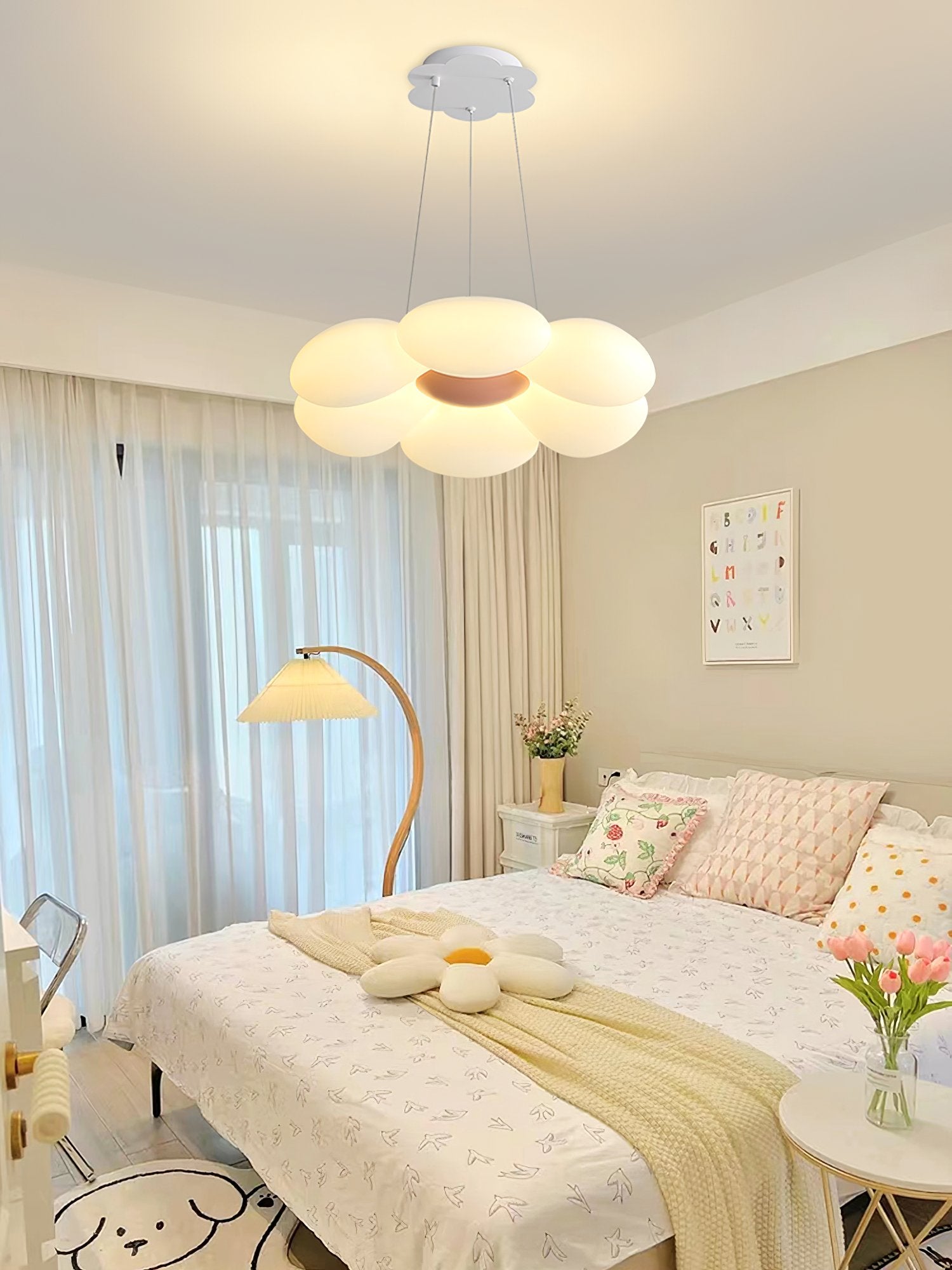 modern-floral-led-hanging-light-with-pe-rotomoulding-shade-and-three-color-modes