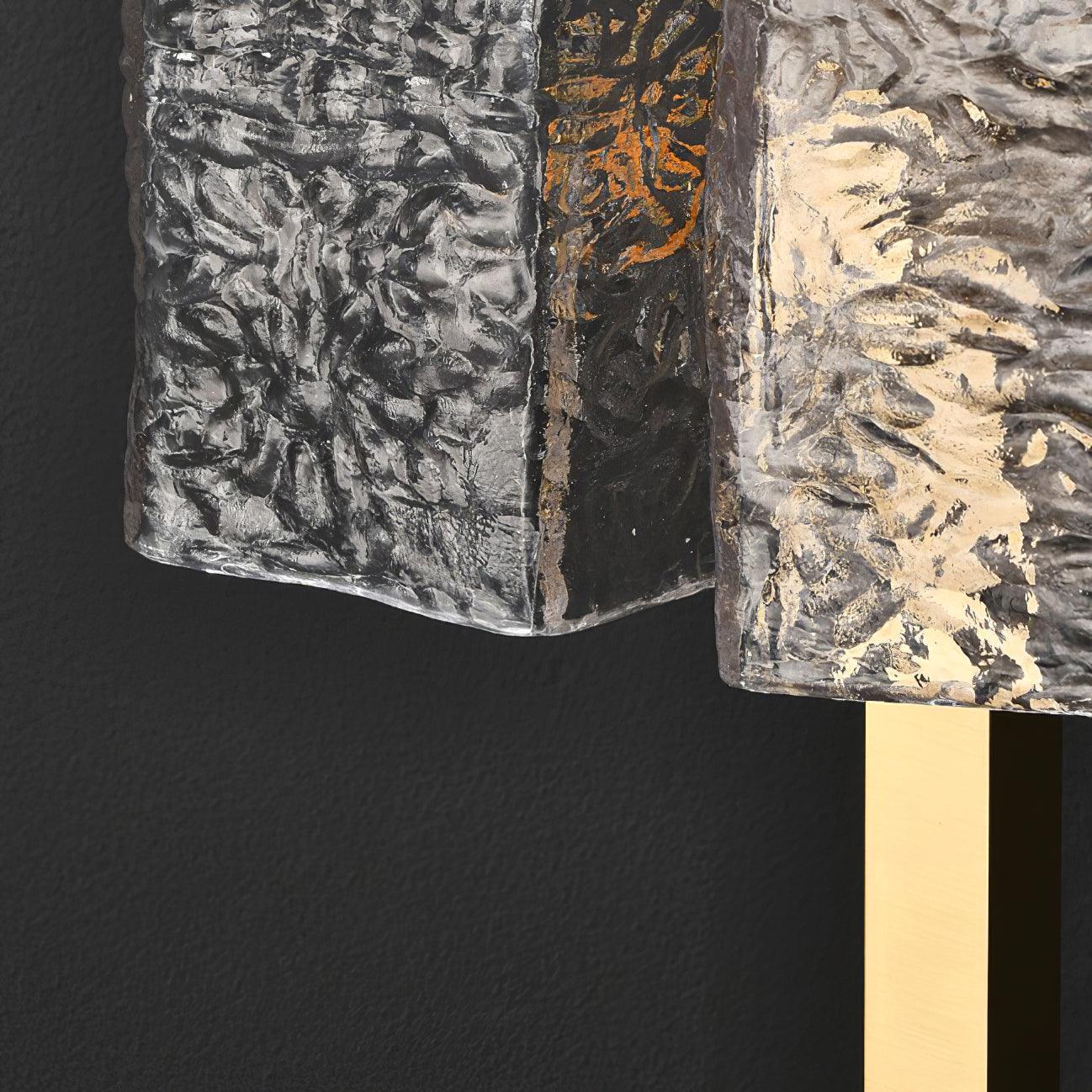 Roosevelt Modern Gold Brass Table Lamp with Clear Glass Shade and Minimalist Design
