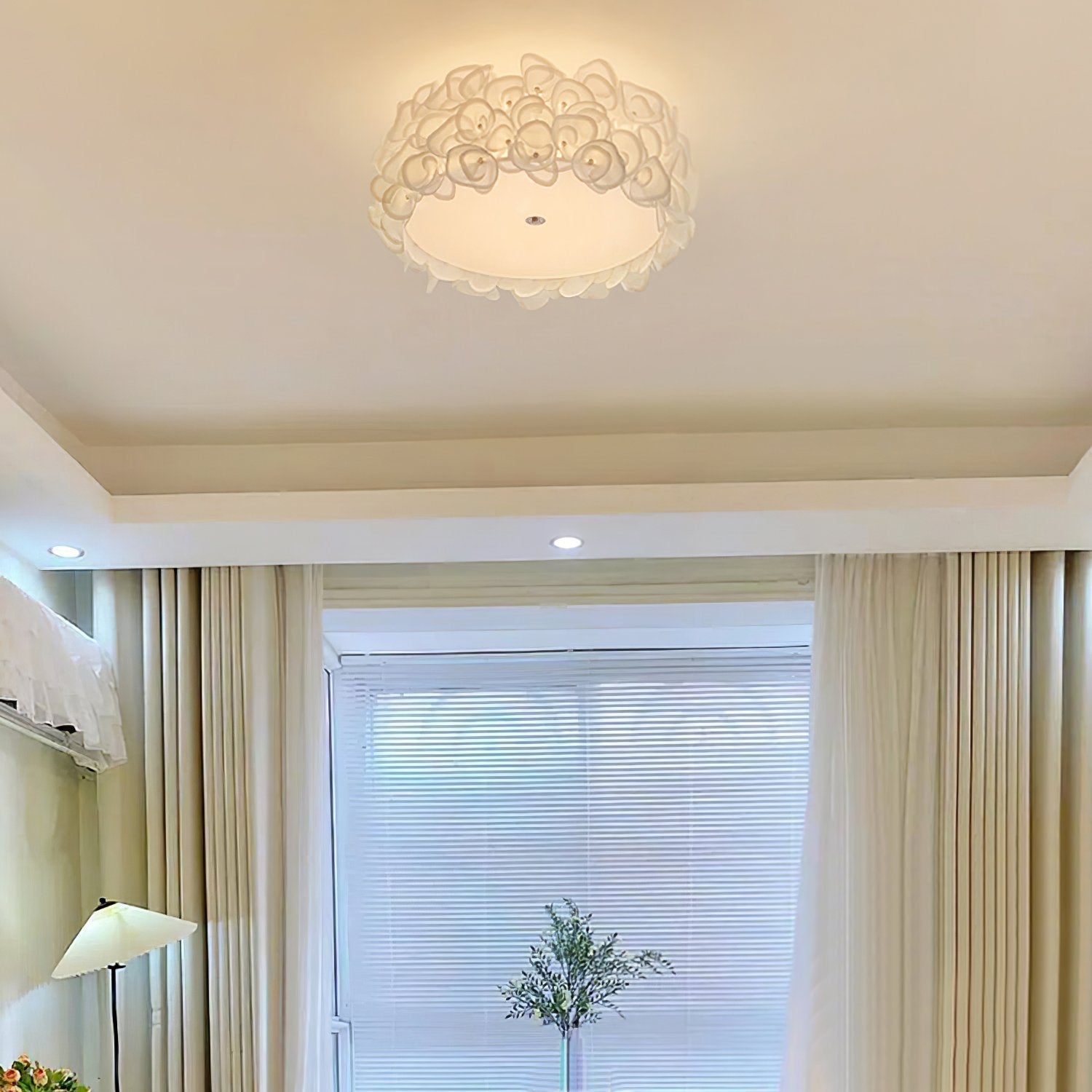 modern-white-floral-hydrangea-metal-petal-flush-mount-ceiling-lamp-for-bedroom-living-room