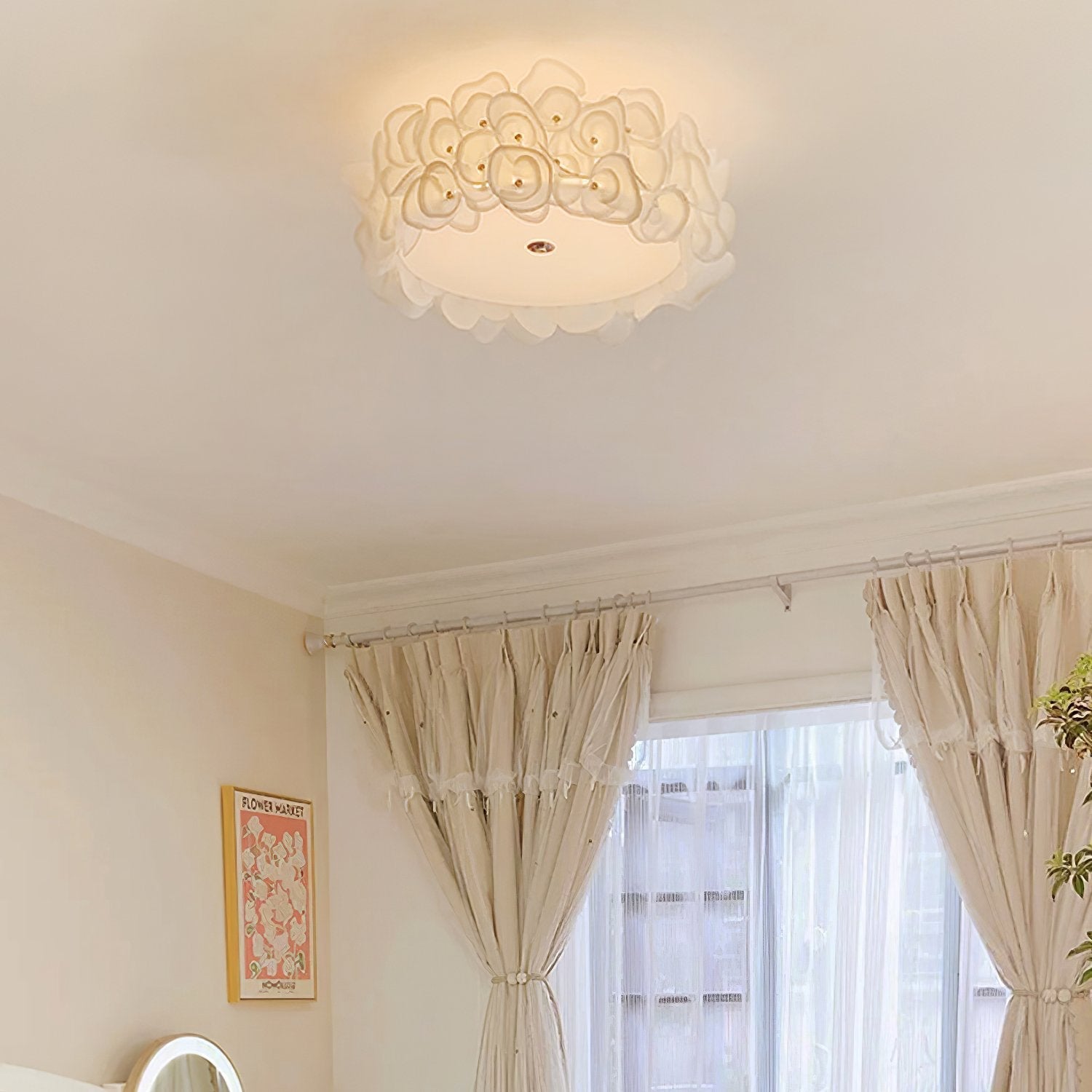 modern-white-floral-hydrangea-metal-petal-flush-mount-ceiling-lamp-for-bedroom-living-room