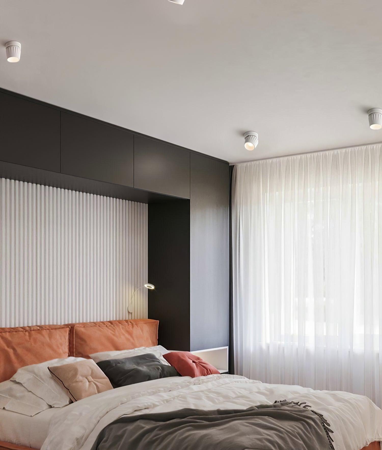 Modern Adjustable White LED Ceiling Spotlight for Targeted Interior Illumination