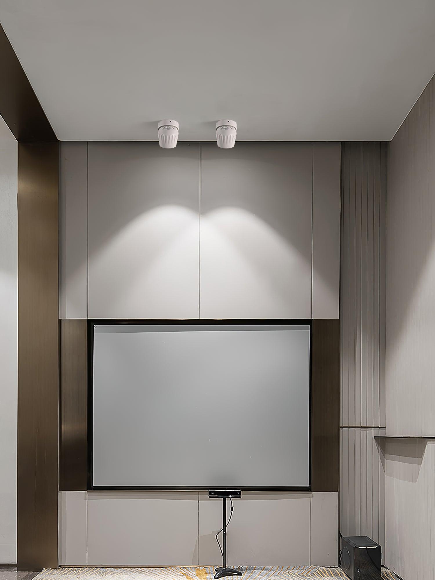 Modern Adjustable White LED Ceiling Spotlight for Targeted Interior Illumination