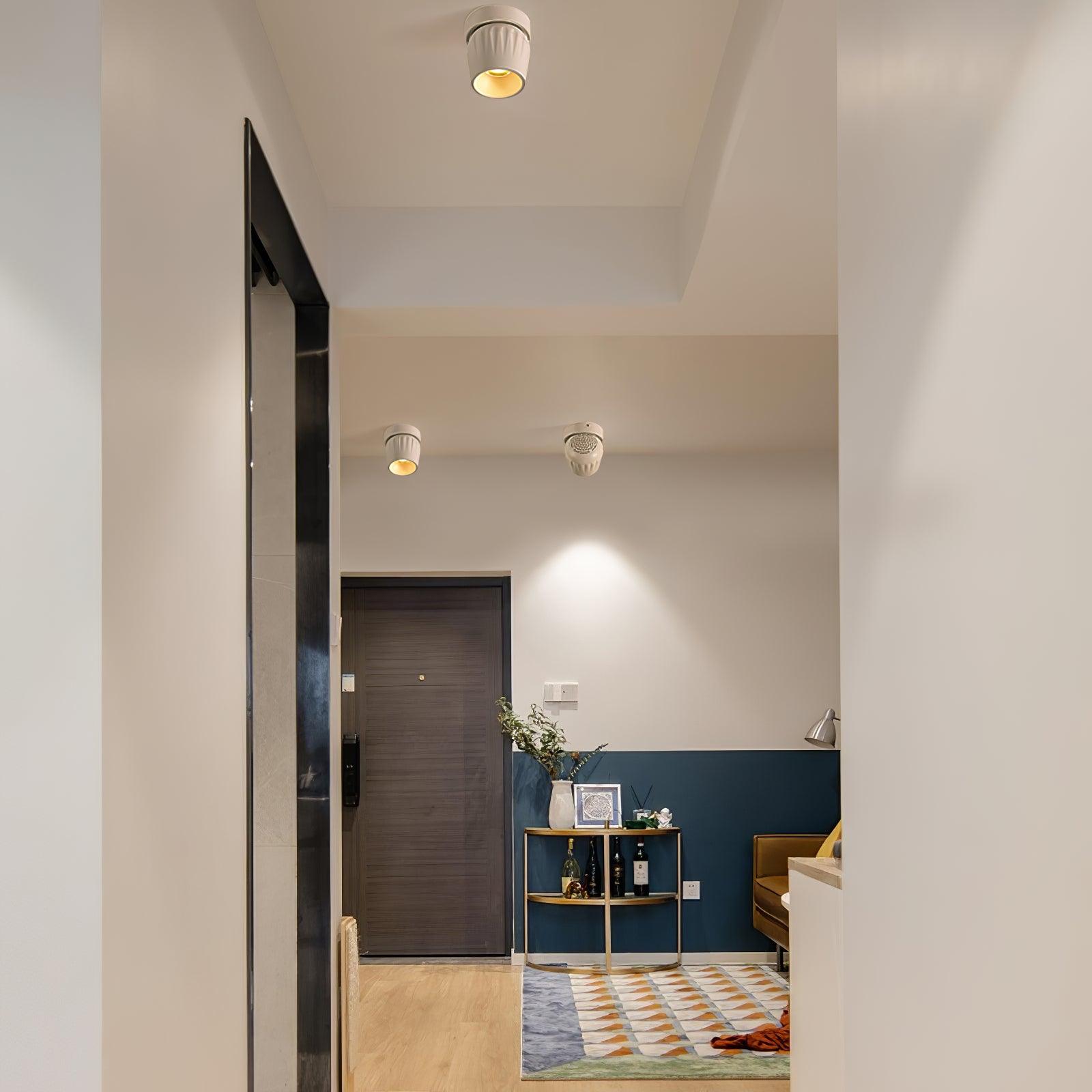 Modern Adjustable White LED Ceiling Spotlight for Targeted Interior Illumination