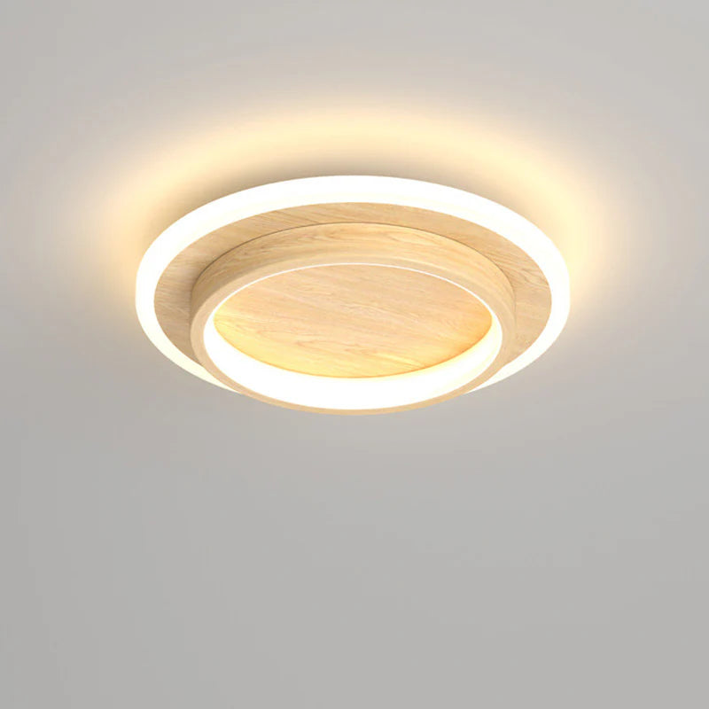 Modern Round Ring Metal Acrylic Ceiling Light