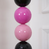 Modern Round Ball Stacking Floor Lamp with Spherical Glass Shades and Metal Base