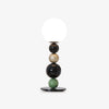Modern Stacked Sphere Glass Table Lamp Contemporary Globe Accent Light for Bedside Decor