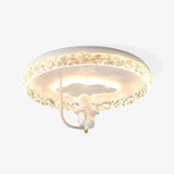 Carousel LED Flush Mount Ceiling Light for Children Bedroom and Nursery Playroom