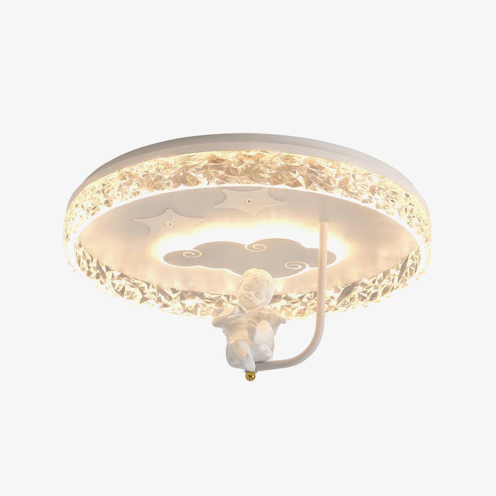 Carousel LED Flush Mount Ceiling Light for Children Bedroom and Nursery Playroom