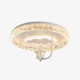 Carousel LED Flush Mount Ceiling Light for Children Bedroom and Nursery Playroom