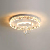 Carousel LED Flush Mount Ceiling Light for Children Bedroom and Nursery Playroom