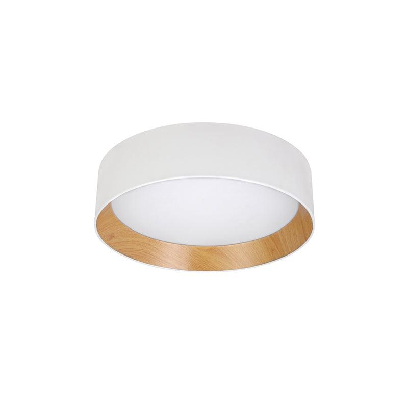 Modern Round LED Flush Mount Ceiling Light with Aluminum Metal Frame for Indoor Living Areas