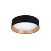 Modern Round LED Flush Mount Ceiling Light with Aluminum Metal Frame for Indoor Living Areas