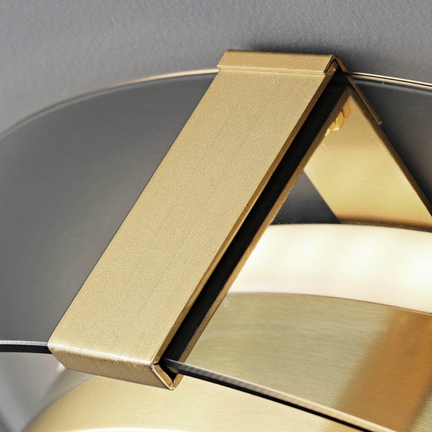 Modern Gold LED Flush Mount Ceiling Light Round Minimalist Glass Fixture for Living Spaces