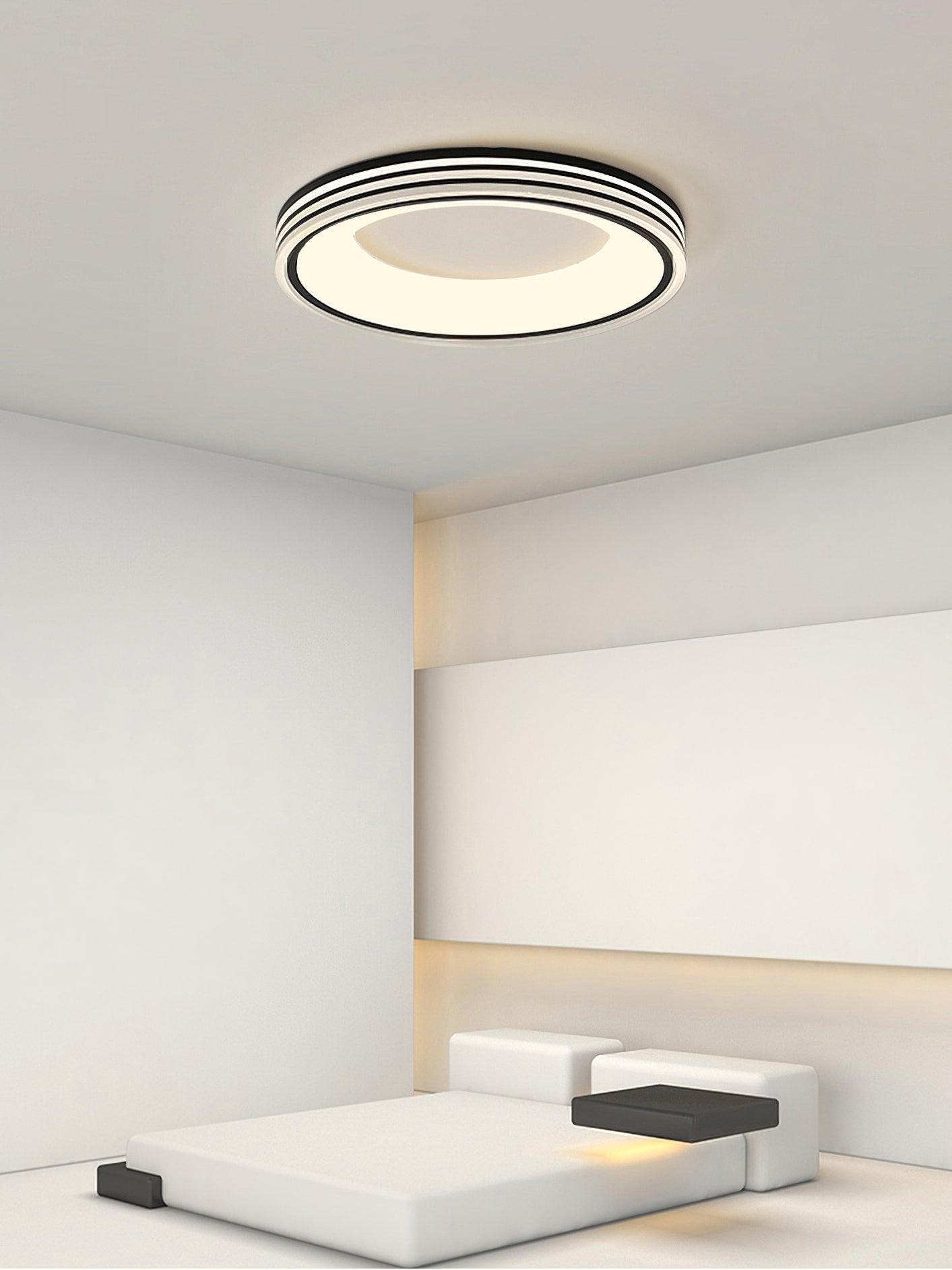 Minimalist Round Integrated LED Flush Mount Ceiling Light Modern Indoor Fixture